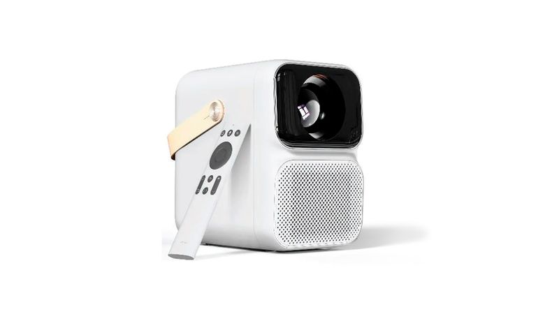 Proyector portátil wanbo t6 max/ 650 lúmenes/ full hd/ hdmi/ bluetooth/  wifi/ blanco