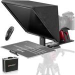 Teleprompter 15 pulgadas aluminio con vidrio HD vista frontal