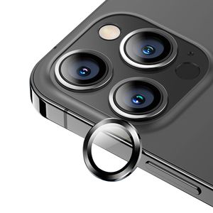 Protector de cámara para iPhone 13 Pro Max, negro, vidrio  (3 cámaras)