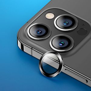 Protector de cámara para iPhone 13 Pro Max, negro, vidrio  (3 cámaras)