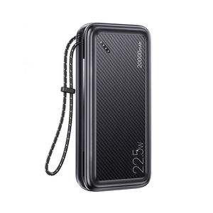 Batería externo Usams USCD168 20000 mAh, QC3.0 + PD, 22.5W, con cinta, negro