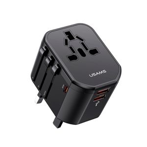 Adaptador Universal T59 USB Dual + Type-C 20W Negro