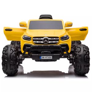 Vehículo para niños carro a batería Mercedes Benz x class monster amarillo licenciado