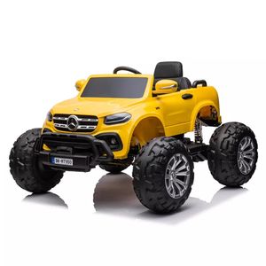 Vehículo para niños carro a batería Mercedes Benz x class monster amarillo licenciado