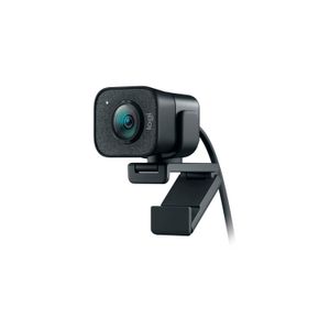 Cámara web Logitech Streamcam Plus FHD 1080p, conexión USB Tipo-C, micrófono integrado, cable 1.5 m, negro