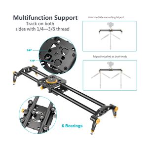 Slider Neewer 120cm fibra de carbono (Manual), negro