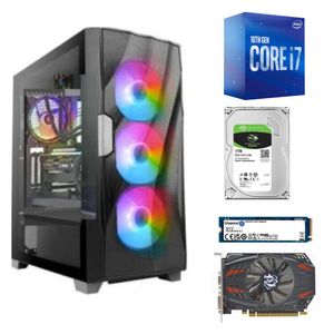 Pc Gamer Intel Core I7-10TH + Ram16Gb + Disco 1Tb + SSD 500GB + Video RX 580 8GB + Case gamer