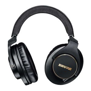 Audífonos over ear sin micrófono Shure SRH840A adaptador 1/4", conector 3.5 mm, cable desmontable, negro
