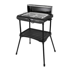 Parrilla eléctrica con pedestal Imaco BBQ2000 2000w, placa antiadherente, negro