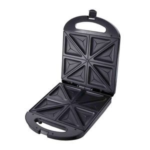 Sandwichera Imaco IST1004S 1000w, capacidad para 4 panes, placas antiadherente, negro