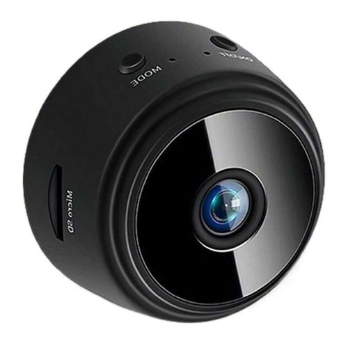 Mini cámara Genérico wifi, 1080P, infrarroja, recargable, negro
