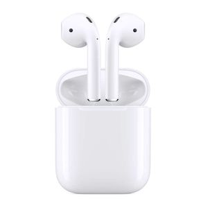 Audífonos bluetooth True Wireless Apple Airpods 2da generación resistente al agua IPX4 duración máx. 24 horas con estuche de carga controles táctiles
