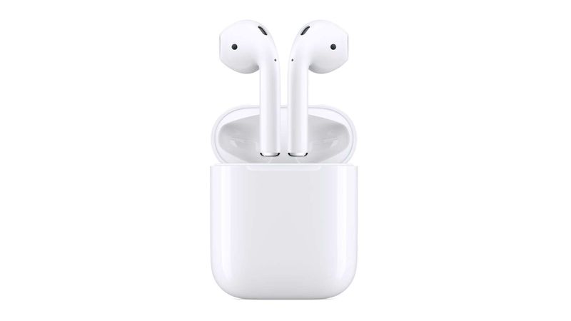 Audífonos bluetooth True Wireless Apple Airpods 2da generación resistente  al agua IPX4, duración máx. 5 horas, controles táctiles, blanco - Coolbox