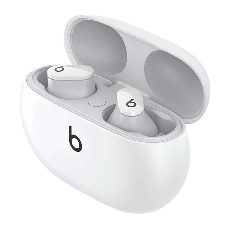 Beats Studio Buds true wireless IPX4 blanco, con estuche, frontal oblicuo