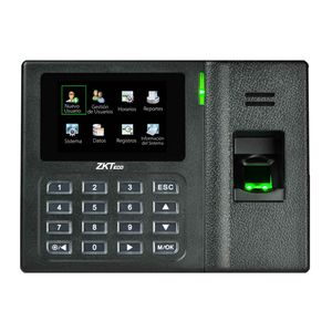 Control biométrico de asistencia Zkteco LX14 huella, USB-HOST, pantalla 2.8", negro
