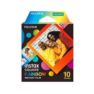 Pack x 10 Películas Fujifilm Instax Square Rainbow, multicolor