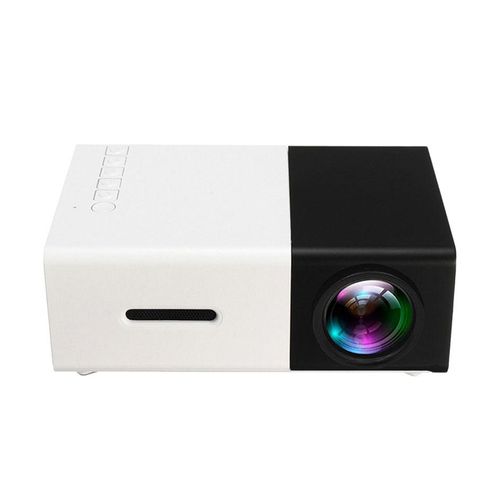 Proyector portátil OEM multimedia LED 1080P, proyección 60", ABS, control remoto, negro