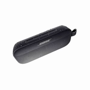 Parlante bluetooth Bose Soundlink Flex resistente al agua y el polvo IP67, duración 12 horas, negro