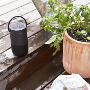 Parlante Portable Bose Home Smart Speaker, Batería recargable, Bluetooth, Wifi, Negro
