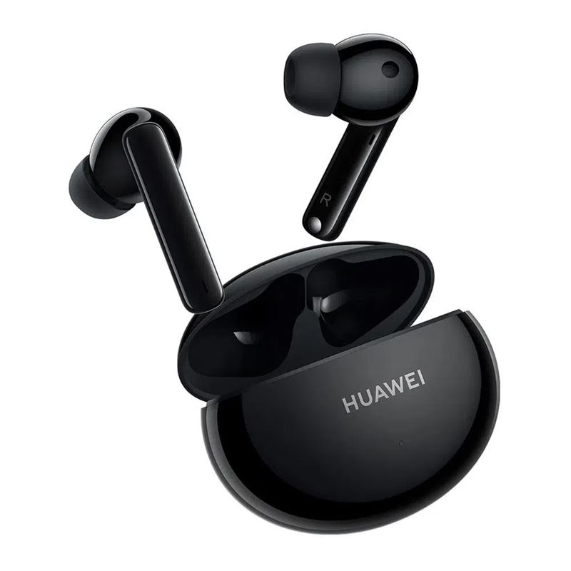 Reacondicionado Huawei FreeBuds 4i true wireless negro, frontal oblicuo