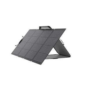 Panel solar portátil EcoFlow, 220W, negro