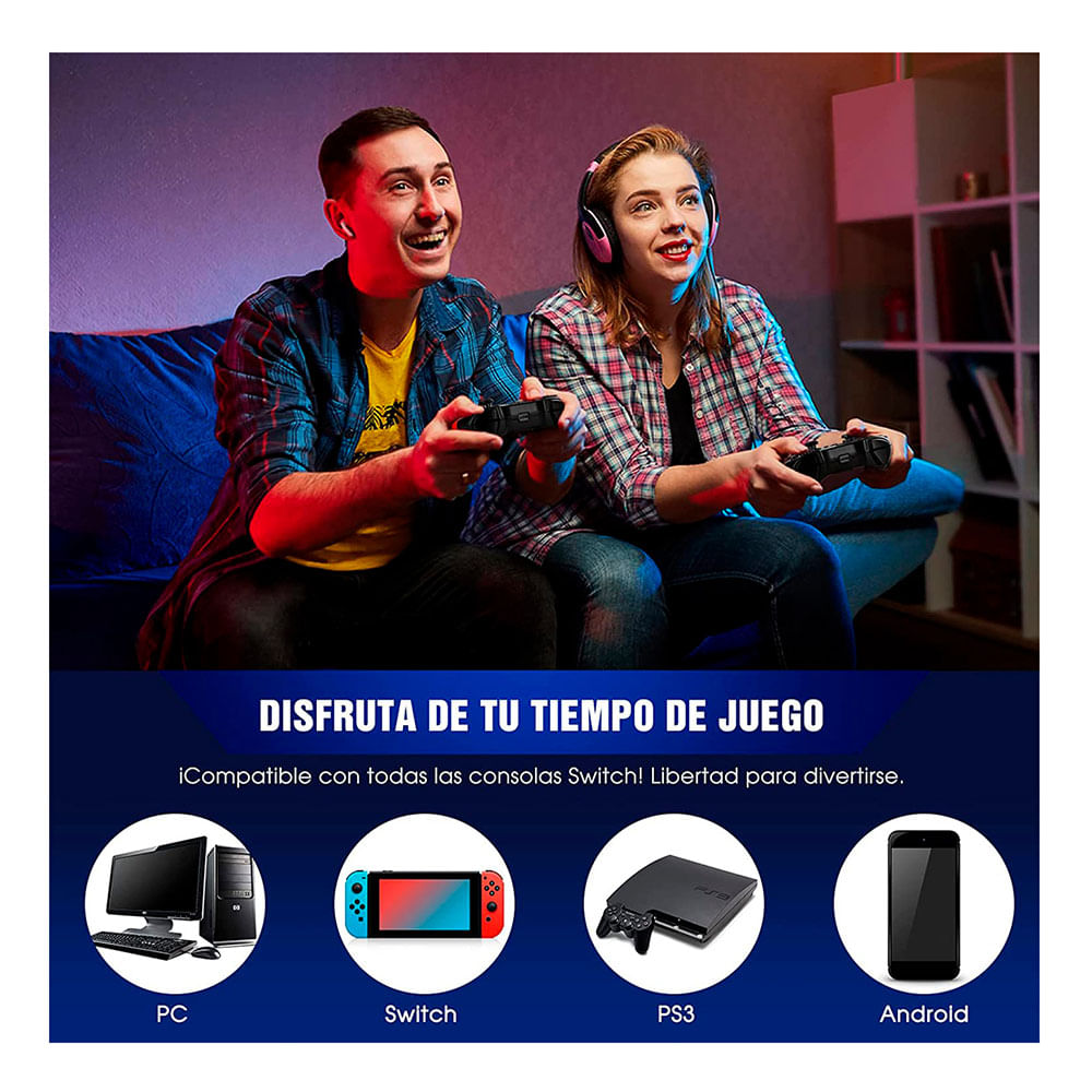 Mando Gadget SW11, para Nintendo Switch y PC, bluetooth, cable USB