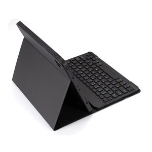 Case con teclado bluetooth para iPad 10.2" 7ma, 8va, 9na Gen con portapencil, negro