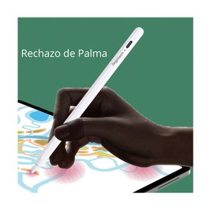 Pencil para iPad con bluetooth, recargable, premium alternativo, compatible con iPads 2018 a más: Air, Pro, Mini y Gen 6-10, blanco