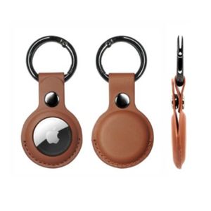 Funda para AirTag marrón