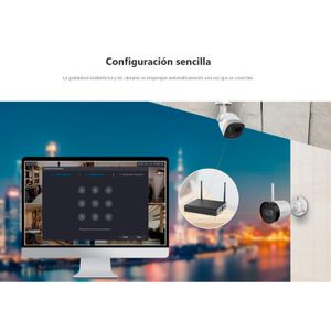 Imou Nvr 4Ch Grabador De Video Wifi Doble Antena 2Mp Onvif Disco 4TB