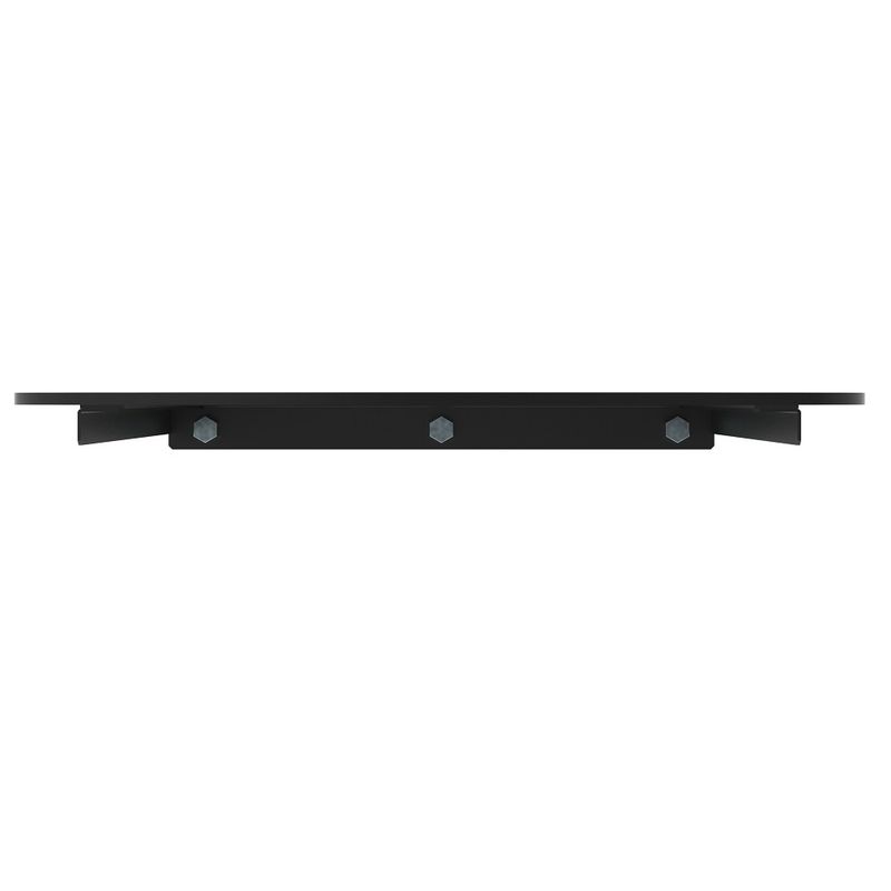Repisa EXPO RACK ERVT-1 de vidrio templado negro frontal