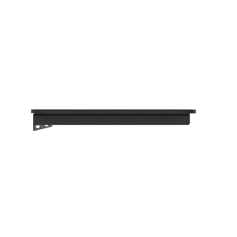 Repisa EXPO RACK ERVT-1 de vidrio templado negro lateral