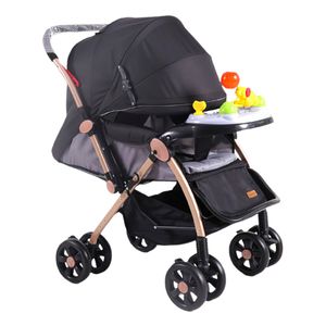 Coche Cuna De Lujo Musical Summer Gold Negro