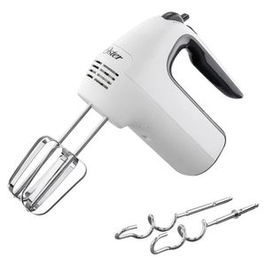 Batidora de mano Oster FPSTHM3532, 250 W, 6 velocidades, función turbo, blanco