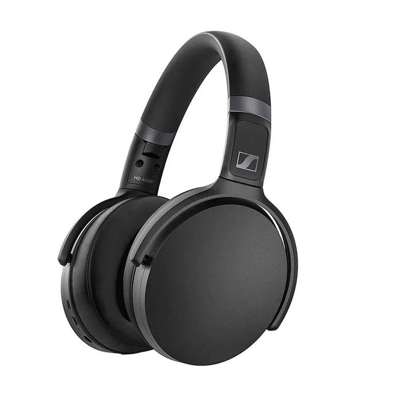 Reacondicionado Sennheiser HD450BT ANC 30h negro, frontal oblicuo