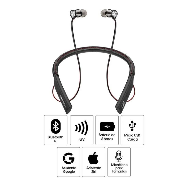 Reacondicionado Sennheiser Momentum M2 in ear negro, especificaciones