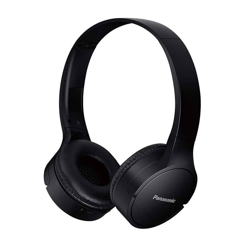 Reacondicionado Panasonic HF420 bluetooth on ear 50h negro, frontal oblicuo