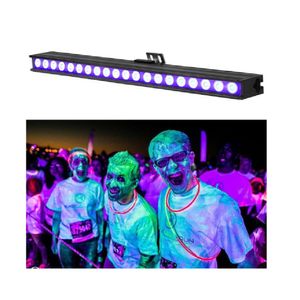 Barra led ultravioleta, RBGW, ángulo de iluminación 180°, 18x3w