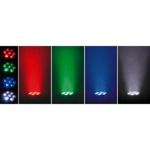 Mini cabeza móvil led, colores RBG, alcance 15 metros, 110V-220V