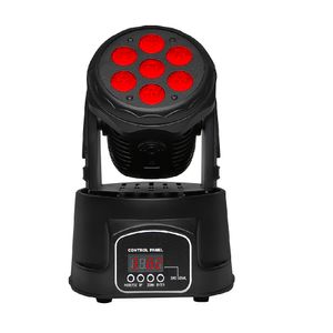 Mini cabeza móvil led, colores RBG, alcance 15 metros, 110V-220V