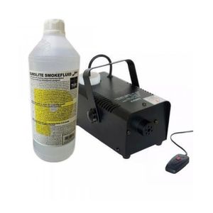 Máquina de humo alámbrica, capacidad 0.75L, 400 w + 1 botella de litro Eurolite