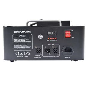 Máquina de humo vertical, 24 luces LED, 1500w, inalámbrica/DMX