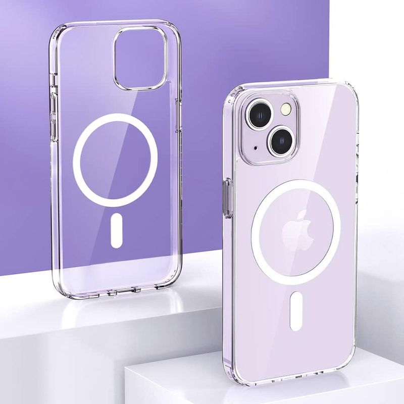 Case para iPhone 14 con MagSafe, transparente Coolbox