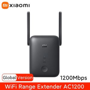 Repetidor Xiaomi AC1200, Banda Dual Wifi, rango cobertura 10m,  velocidad 750 mbps, negro