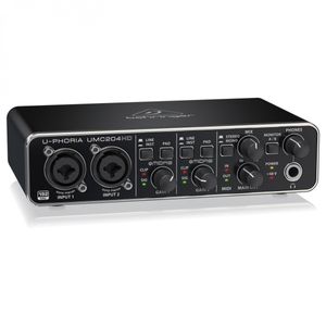 Interfaz audio Uphoria Umc204hd, conector USB, 2x4, color negro