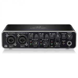 Interfaz audio Uphoria Umc204hd, conector USB, 2x4, color negro