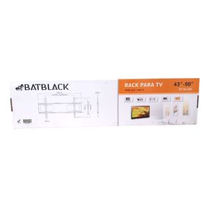 Rack fijo TV Batblack 43 - 90", máx 80 kg, negro