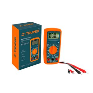 Multímetro Multitester Digital Truper Mut-33, voltaje 200mV – 500V, pantalla LCD