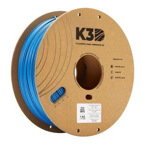 Filamento K3D PLA Azul Mate (1.75mm, 1Kg)