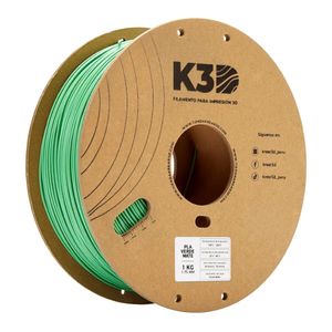 Filamento K3D PLA Verde Mate (1.75mm, 1Kg)